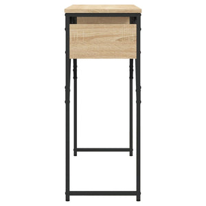 Avlastningsbord med hylla sonoma-ek 105x30x75cm konstruerat trä