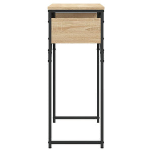 Avlastningsbord med hylla sonoma-ek 75x30x75cm konstruerat trä