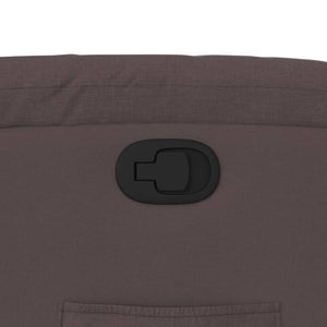 Reclinerfåtölj mörkbrun tyg