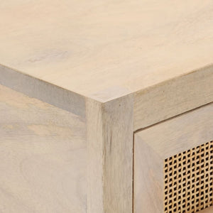 Avlastningsbord 90x30x76 cm massivt mangoträ och järn