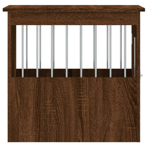 Hundbur/sidobord brun ek 45x62x59 cm konstruerat trä