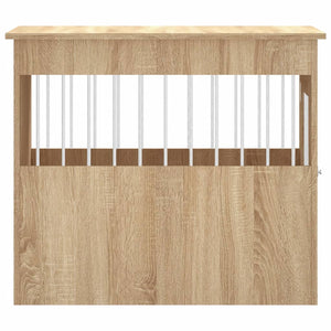 Hundbur/sidobord sonoma-ek 55x80x68 cm konstruerat trä