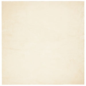 Mjuk matta HUARTE med kort lugg tvättbar gräddvit 120x120 cm