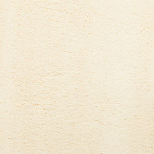 Mjuk matta HUARTE med kort lugg tvättbar gräddvit Ø 200 cm