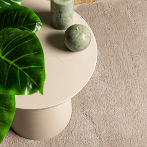 Mjuk matta HUARTE med kort lugg tvättbar sandbeige 80x250 cm