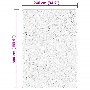 Mjuk matta HUARTE med kort lugg tvättbar skogsgrön 240x340 cm