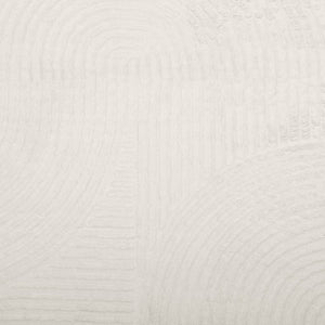 Matta IZA kort lugg skandinavisk look gräddvit Ø 120 cm