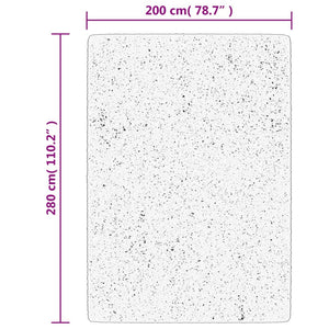 Matta IZA kort lugg skandinavisk look grå 200x280 cm
