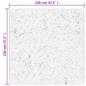Matta OVIEDO kort lugg turkos 120x120 cm