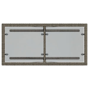 Caféset med dynor 3 delar grå konstrotting