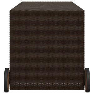 Dynbox på hjul brun 283L konstrottning