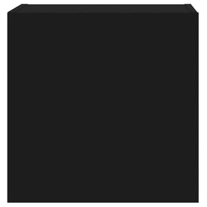 Väggmonterad tv-skåp 2 st svart 40,5x30x40 cm konstruerat trä