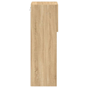 Tv-skåp med LED-belysning sonoma-ek 30,5x30x90 cm