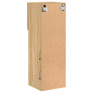 Tv-skåp med LED-belysning sonoma-ek 30,5x30x90 cm