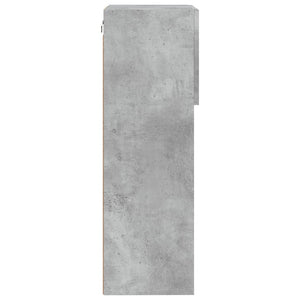 Tv-bänk med LED-belysning betonggrå 40,5x30x90 cm