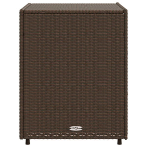 Trädgårdsskåp brun 55x59x69 cm konstrotting