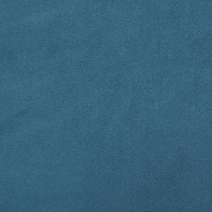 Bed Frame with Headboard "Dover" Blue 80x200 cm Velvet