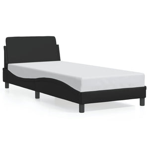 Bed Frame "Dover" Black 80x200 cm Faux Leather