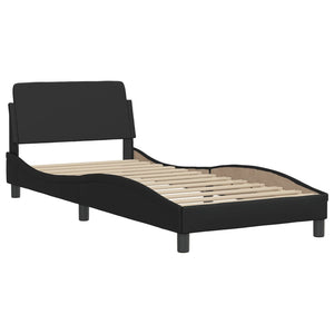 Bed Frame "Dover" Black 80x200 cm Faux Leather