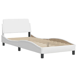 Bed Frame "Dover" White 80x200 cm Faux Leather