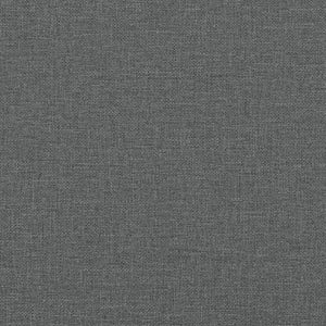 Bed Frame "Dover" Dark Grey 90x190 cm Fabric