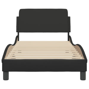 Bed Frame "Dover" Black 90x200 cm Faux Leather