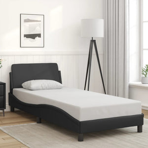 Bed Frame "Dover" Black 90x200 cm Faux Leather