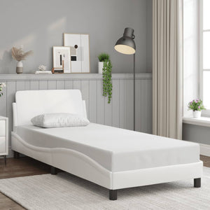 Bed Frame "Dover" White 90x200 cm Faux Leather