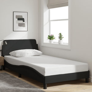 Bed Frame "Dover" Black 100x200 cm Fabric