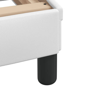 Bed Frame "Dover" White 100x200 cm Faux Leather