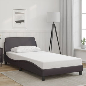 Bed Frame "Dover" Grey 100x200 cm Faux Leather