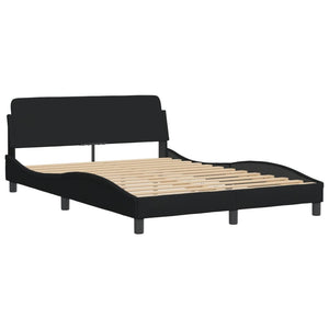 Bed Frame "Dover" Black 120x200 cm Fabric