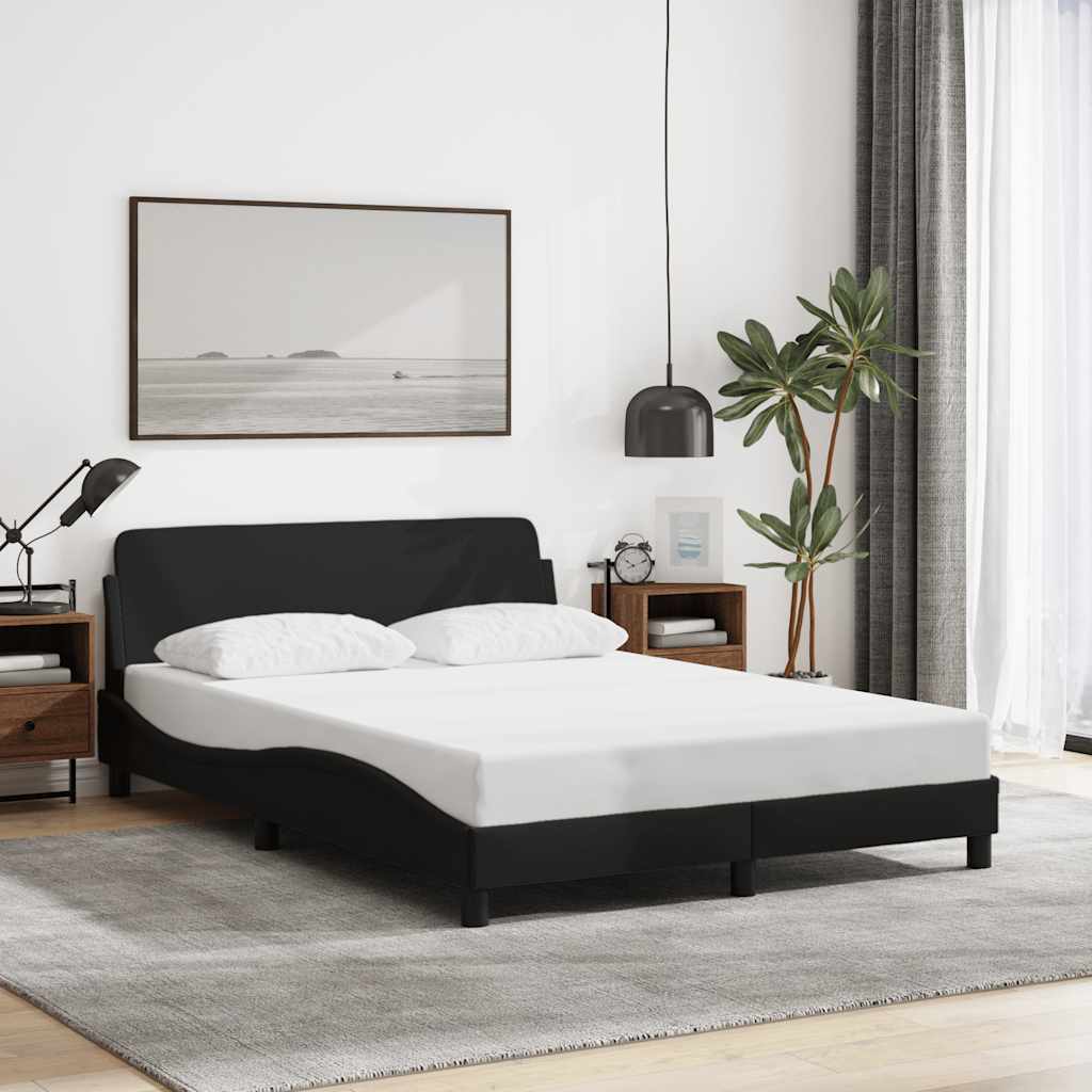 Bed Frame "Dover" Black 120x200 cm Fabric