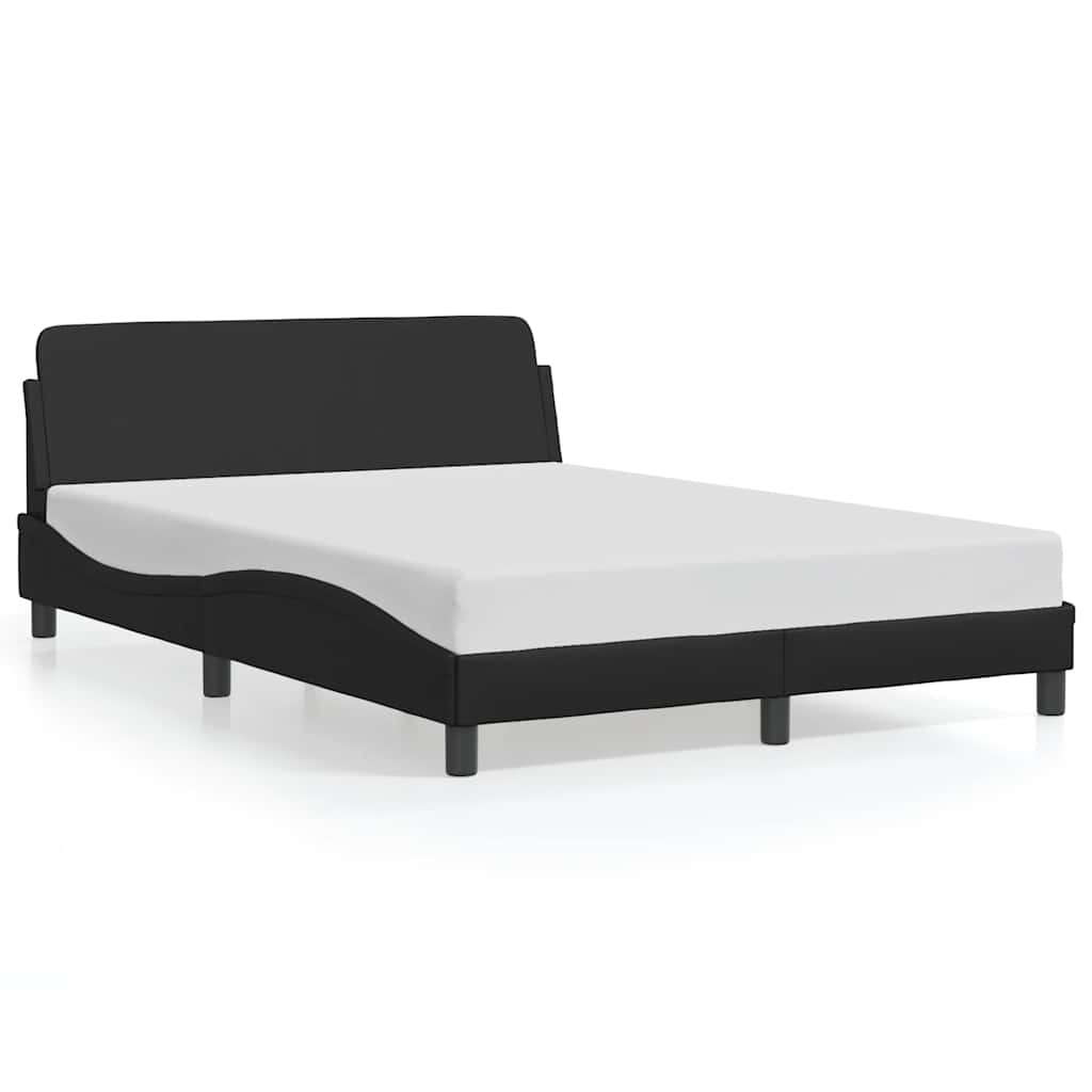 Bed Frame "Dover" Black 120x200 cm Faux Leather