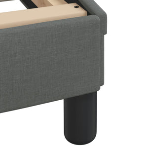 Bed Frame "Dover" Dark Grey 140x200 cm Fabric