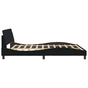 Bed Frame "Dover" Black 180x200 cm Fabric