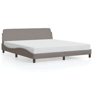 Bed Frame "Dover" Taupe 180x200 cm Fabric