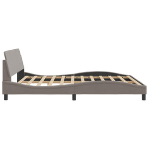 Bed Frame "Dover" Taupe 180x200 cm Fabric