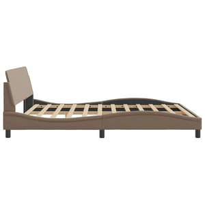 Bed Frame "Dover" Cappuccino 180x200 cm Faux Leather