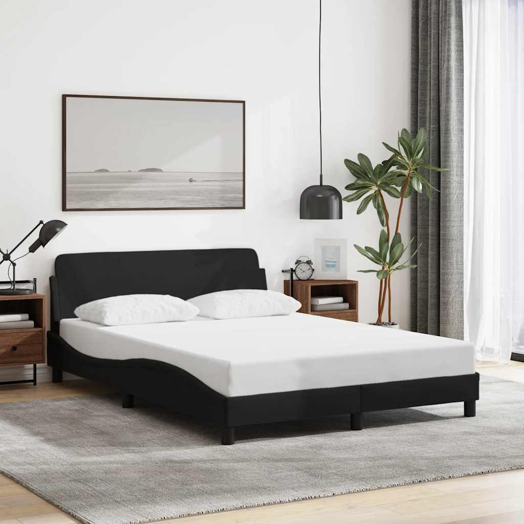 Sängram Dover Svart 135x190 cm Tyg