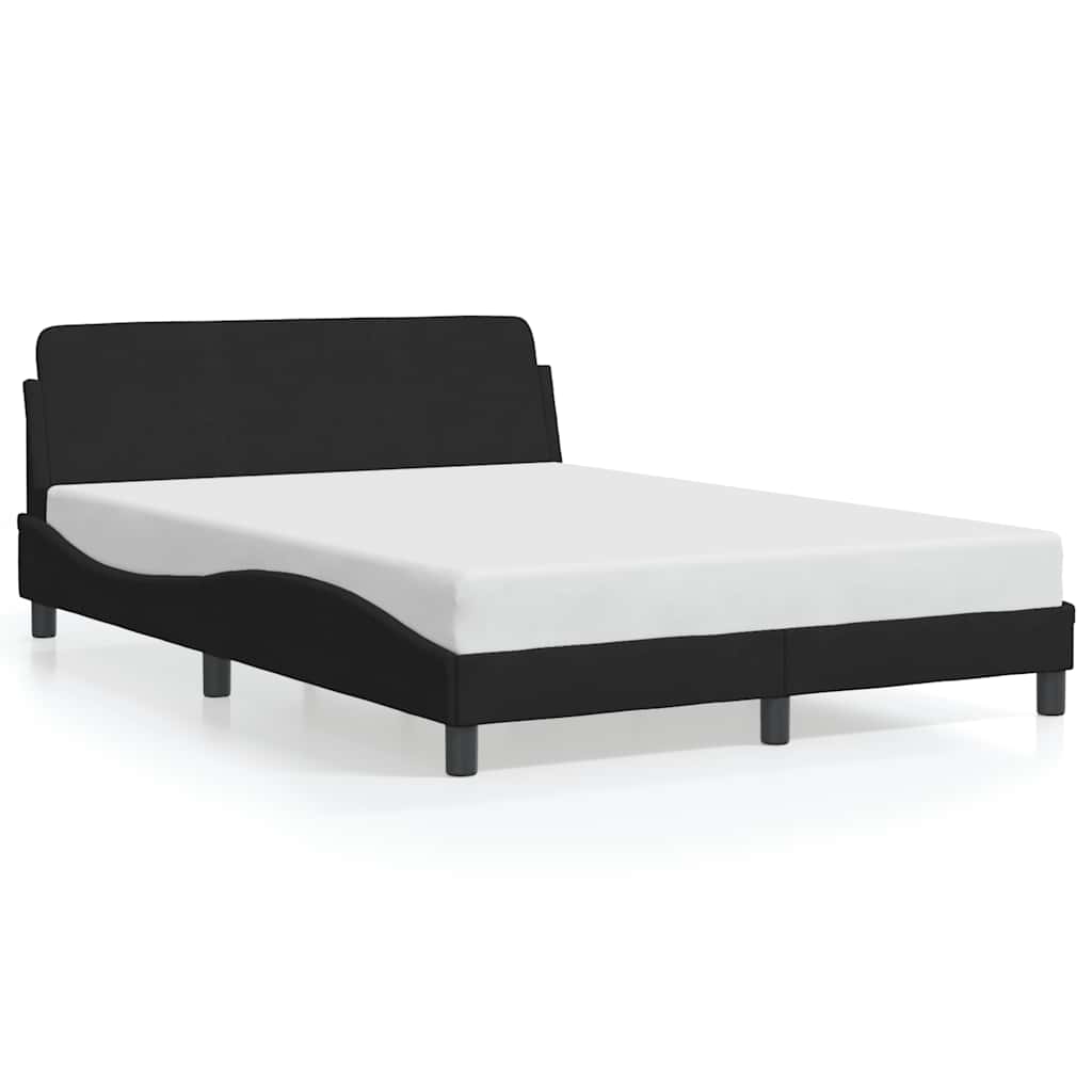 Sängram Dover svart 135x190 cm sammet