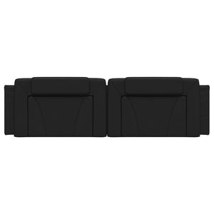 Headboard Cushion "Viana" Black 180 cm Faux Leather
