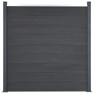 Staketpanel grå 353x186 cm WPC