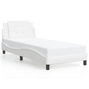 Bed Frame without Mattress "Zadar" White 80x200 cm Faux Leather