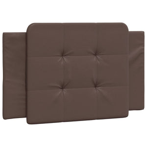 Bed Frame without Mattress "Zadar" Brown 90x190 cm Faux Leather