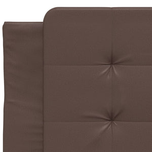 Bed Frame without Mattress "Zadar" Brown 90x190 cm Faux Leather