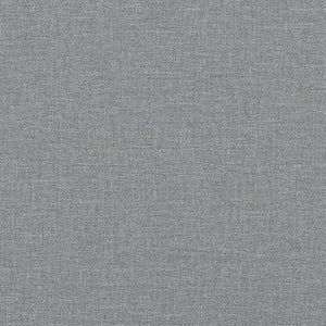 Bed with Mattress "Dover" Light Grey 120x200 cm Fabric