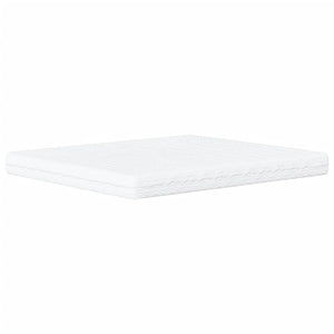 Bed with Mattress "Hvar" Cream 180x200 cm Fabric