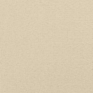 Bed with Mattress "Hvar" Cream 180x200 cm Fabric