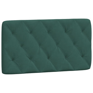 Bed with Mattress Dark Green 100x200 cm Velvet